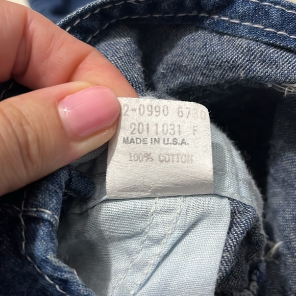 Vintage Osh Kosh B’Gosh overalls size 12 m - Picture 8 of 8